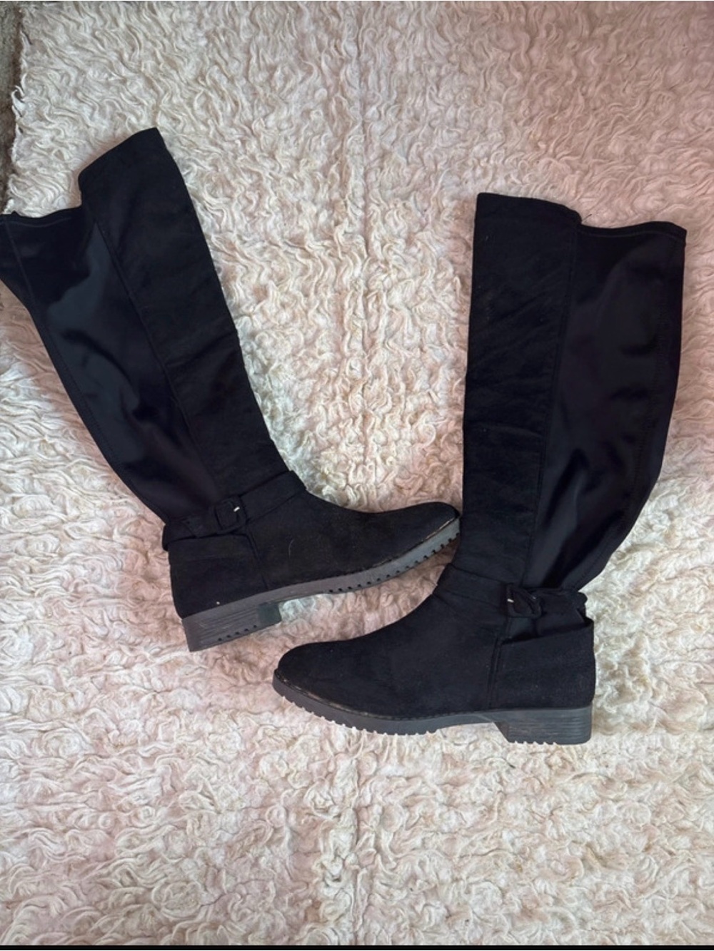 Women's Black Knee-High Boots 8.5